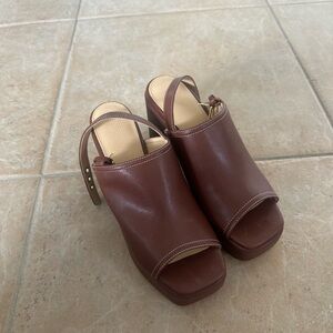 Burgundy Heels NWOT